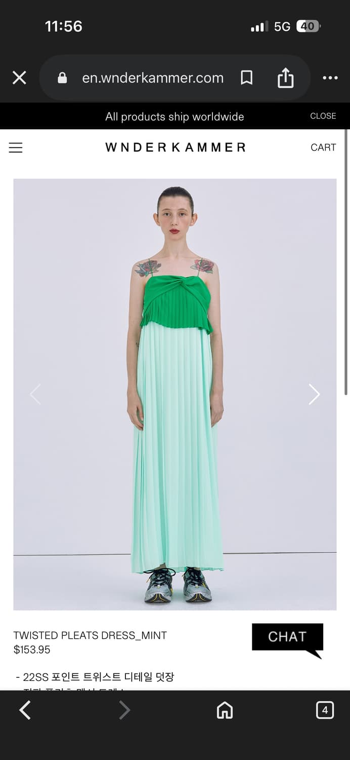 분더캄머 플리츠 드레스 원피스 S 상품이미지1