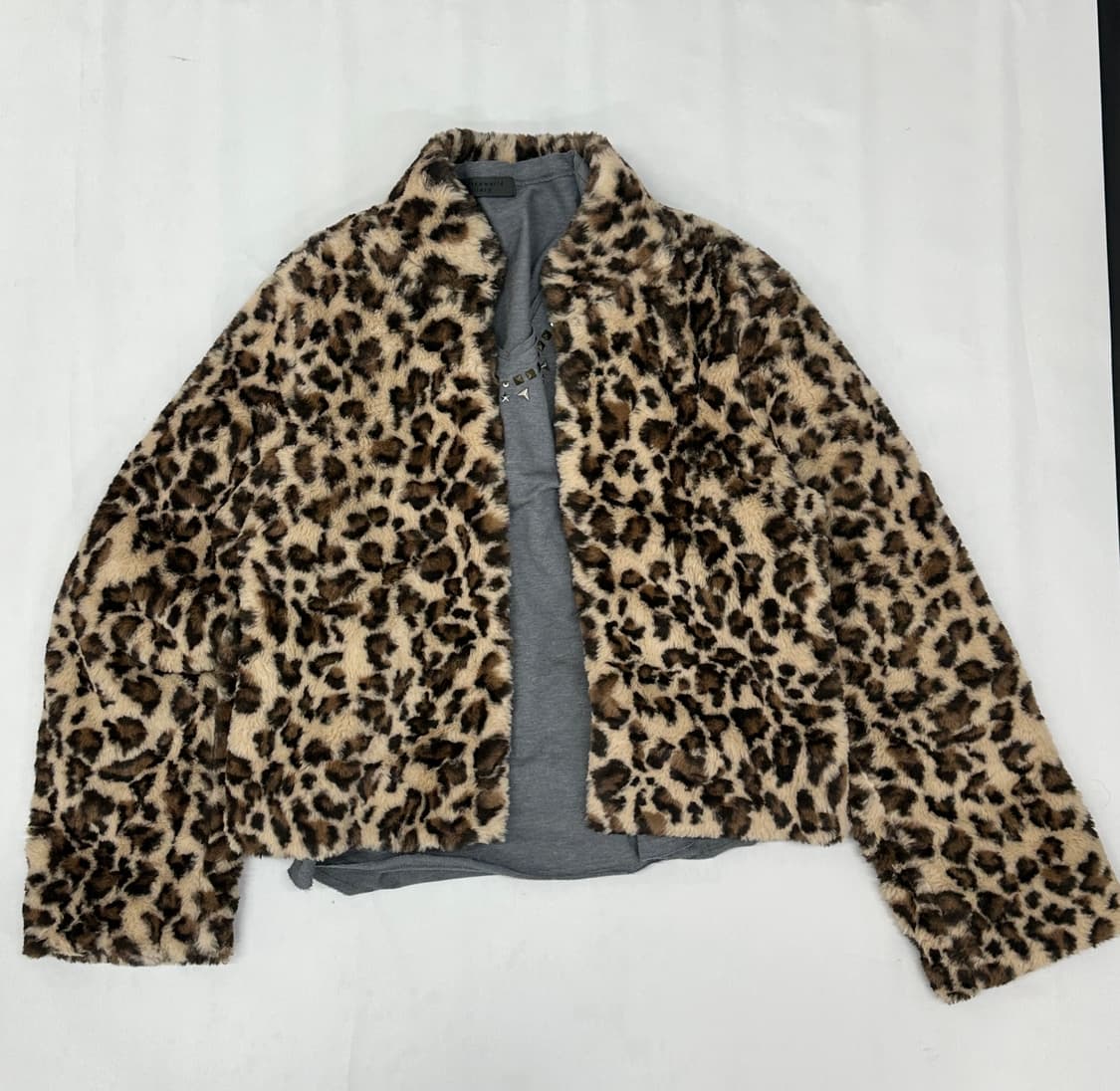 🖤나나깔 레오파드 퍼 오네갸루 코디세트🖤로맨틱 호피 숏팬츠  상품이미지3