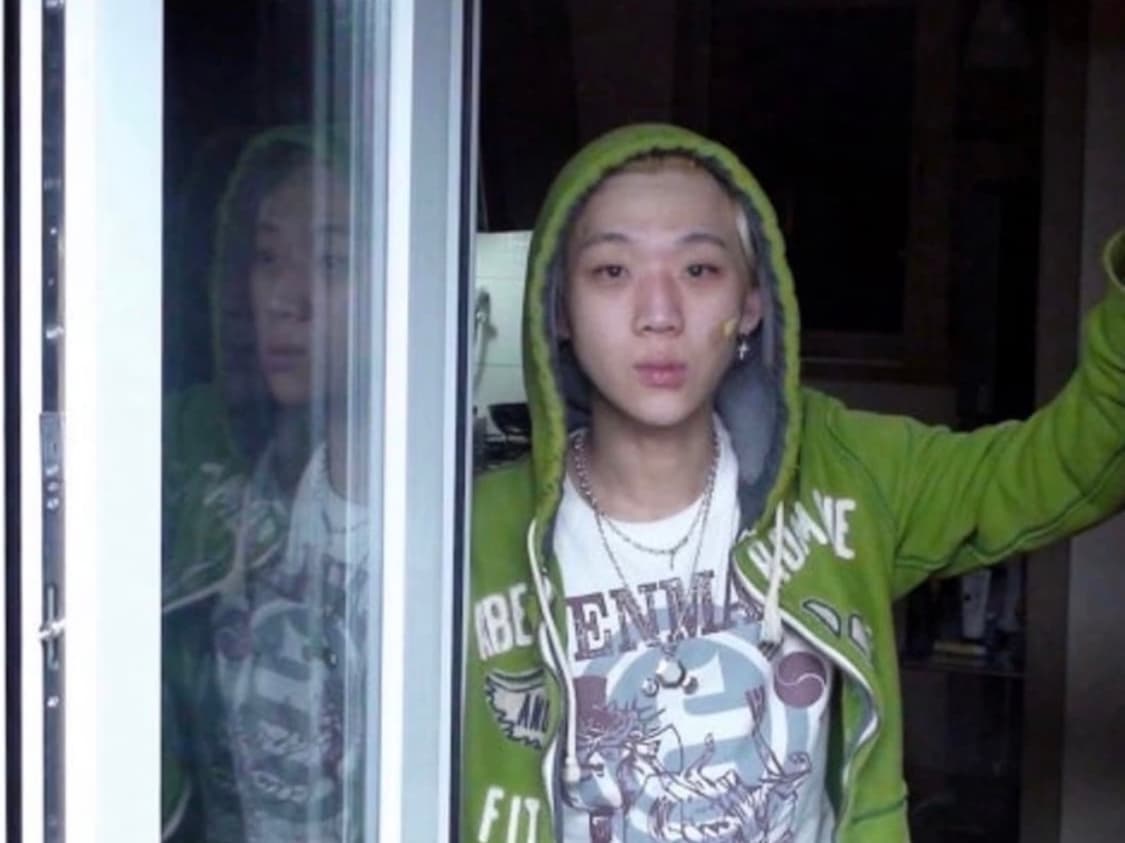 아베크롬비 빈티지 양홍원 그린 데미지 Y2K 후드집업 자켓 M 상품이미지4