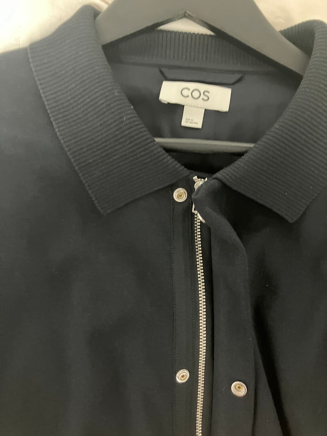 (XL) COS 스웻 집업 자켓 다크네이비 상품이미지4