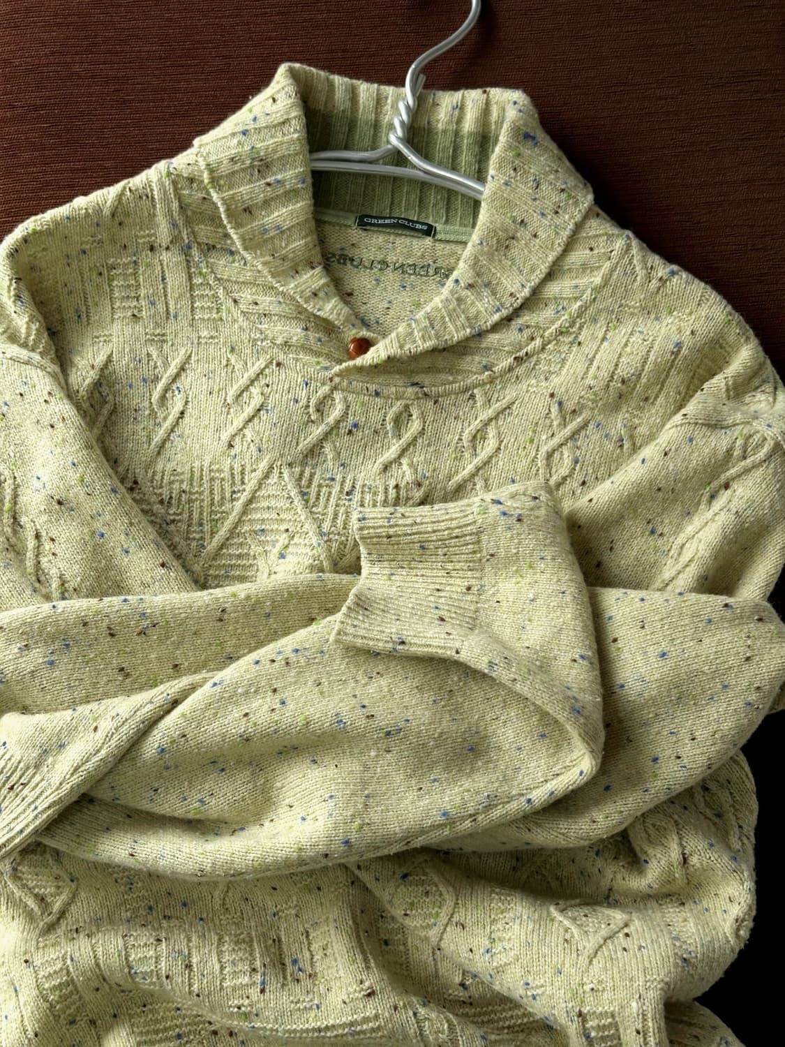 Middle gauge design pattern shawl collar 상품이미지10