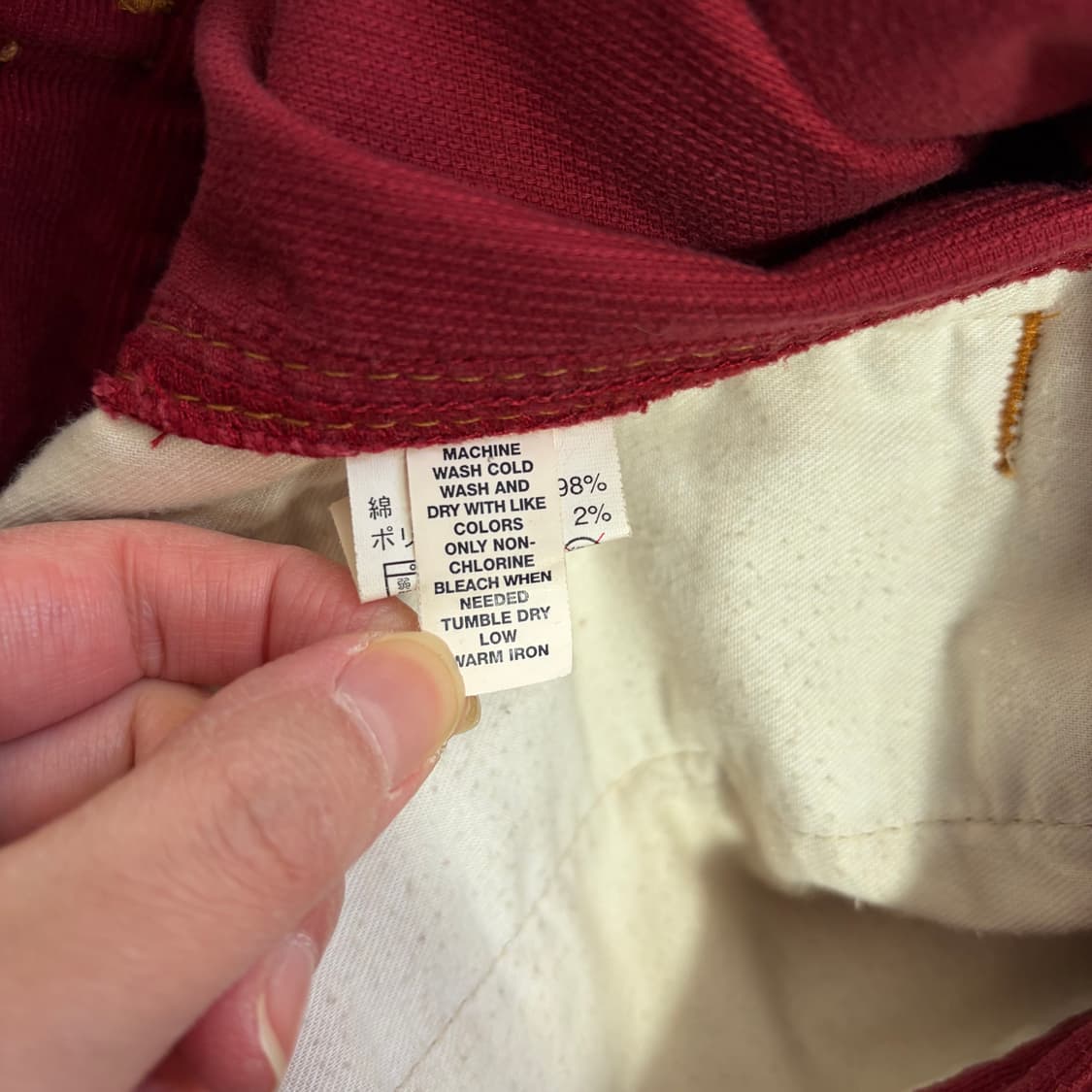 갭 GAP 코듀로이 자켓 여성 레드(S) 상품이미지6