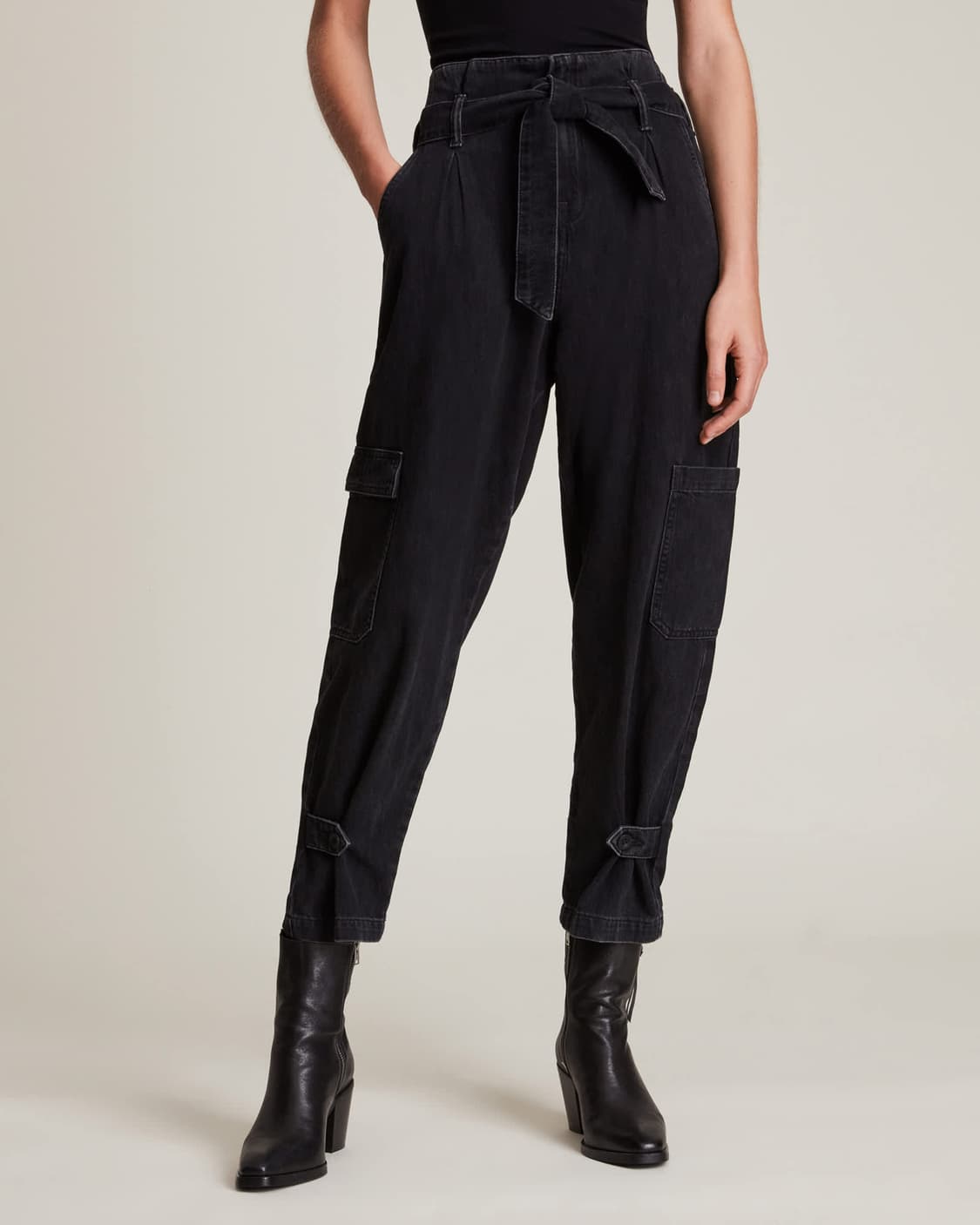 올세인츠 모나페이퍼백진 카고팬츠 (UK10/28-29인치,66쯤) 상태굿 상품이미지2