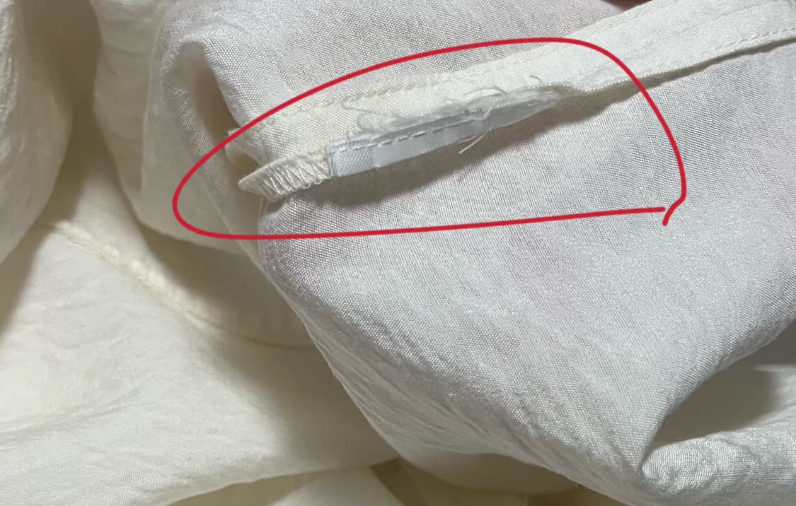 (급처) COS 드로우스트링 퍼넬넥 블라우스 아이보리 34 싸이즈 상품이미지10