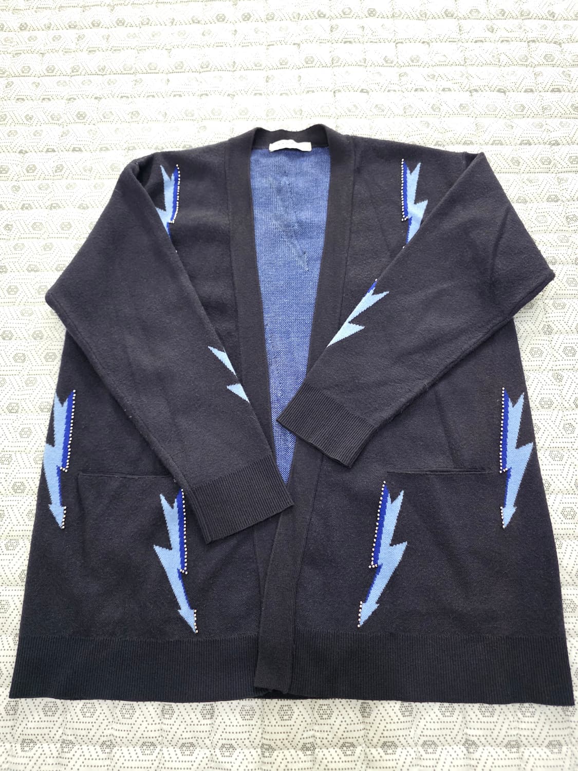 SANDRO 산드로 라이트닝 패턴 니트 가디건 Free 상품이미지1