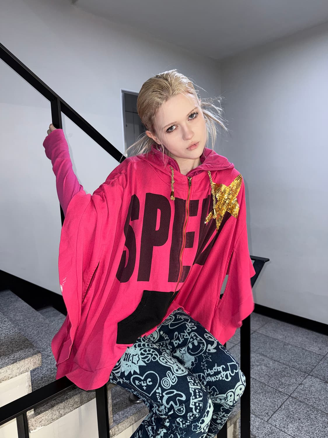 gold star cape hood zip 상품이미지1