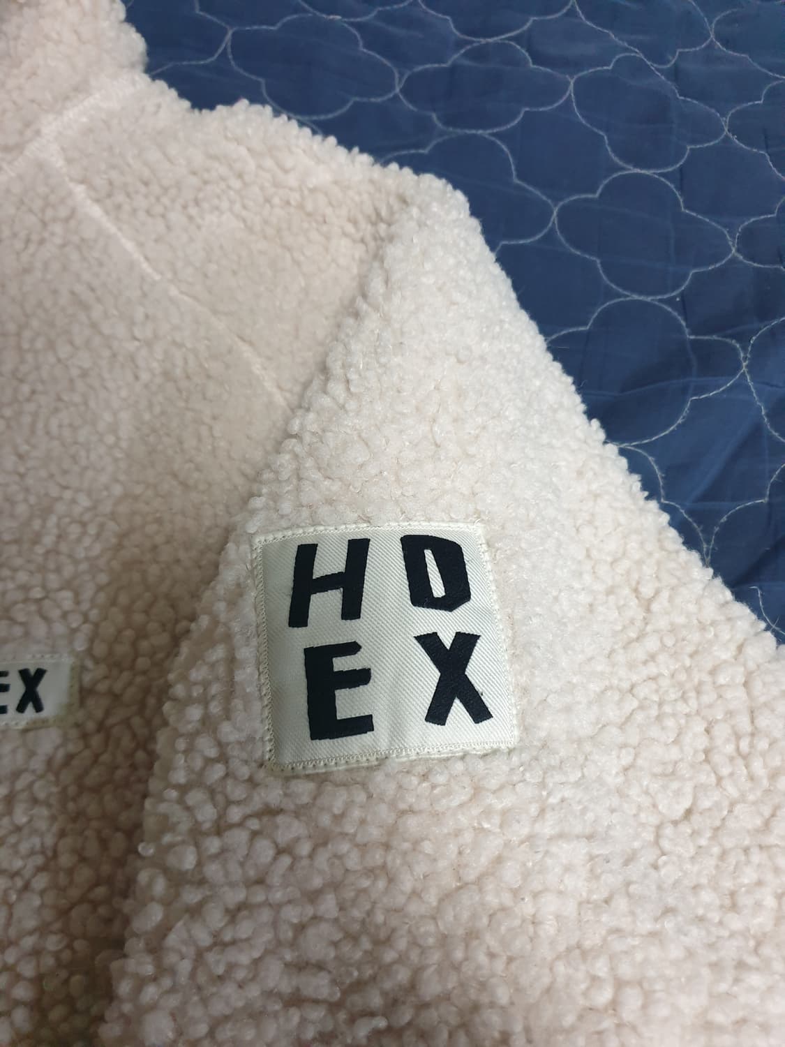 HDEX 어깨와펜 쉐르파 덤블 플리스 집업자켓 아이보리 (L) 상품이미지3