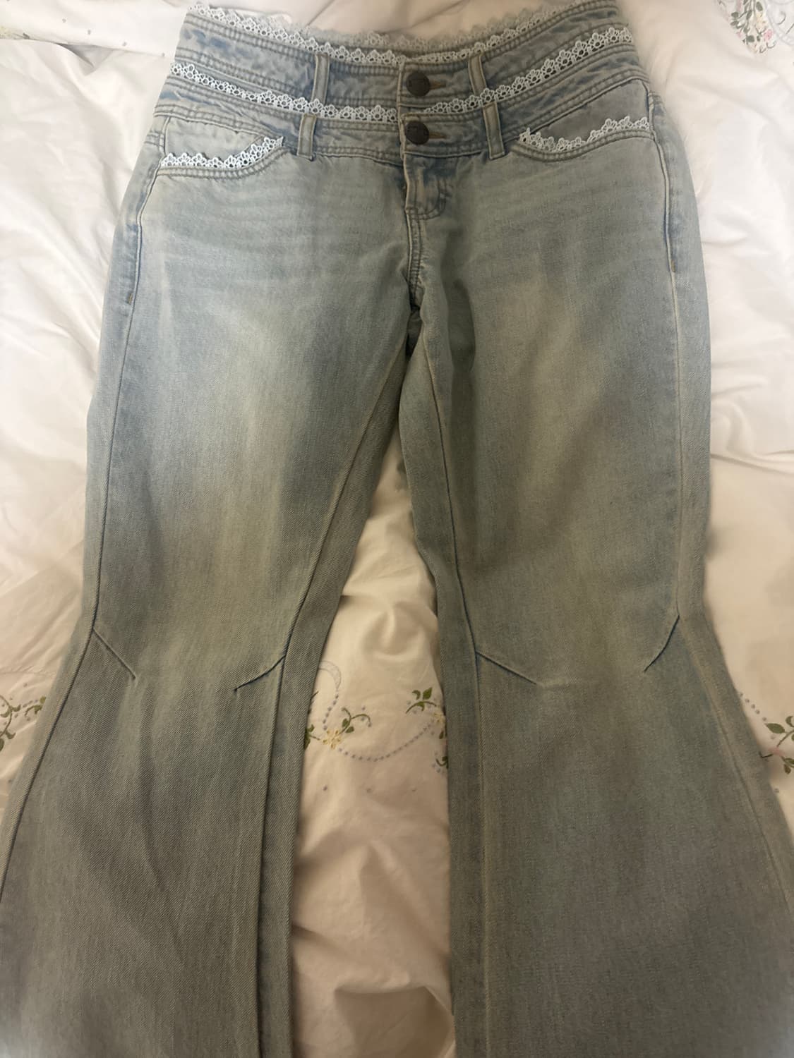 Double Waist Boots Cut Denim Vintage 상품이미지3