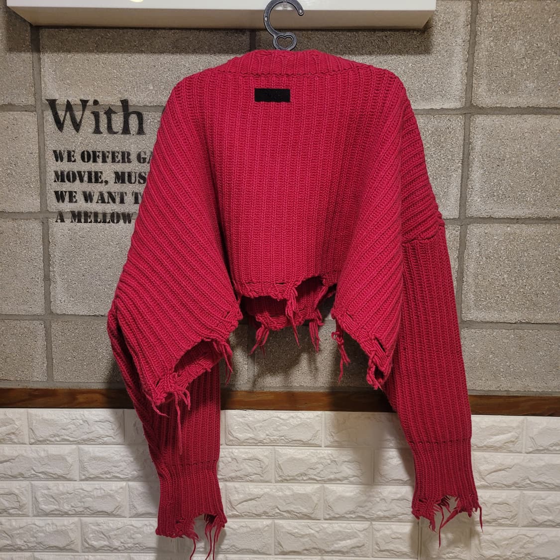 디젤 오버사이즈 크롭 니트 S 상품이미지2