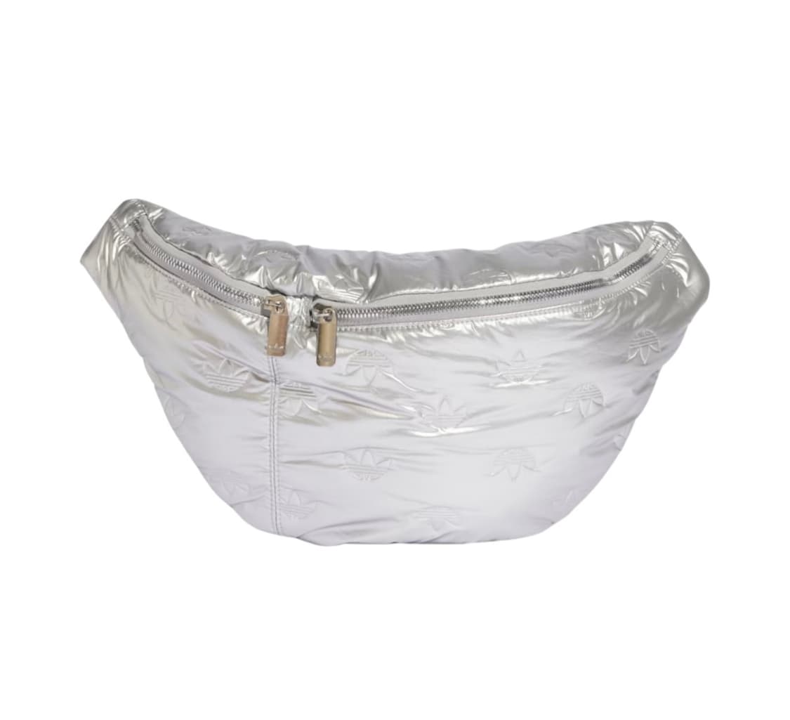 아디다스 퍼피 새틴 오버사이즈 웨이스트백 힙색 가방 메탈릭 실버 상품이미지5