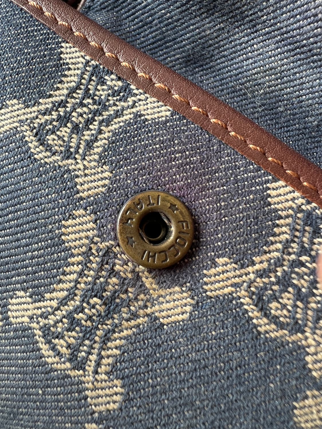 빈티지 셀린 트리옹프 데님 벨트백 상품이미지4