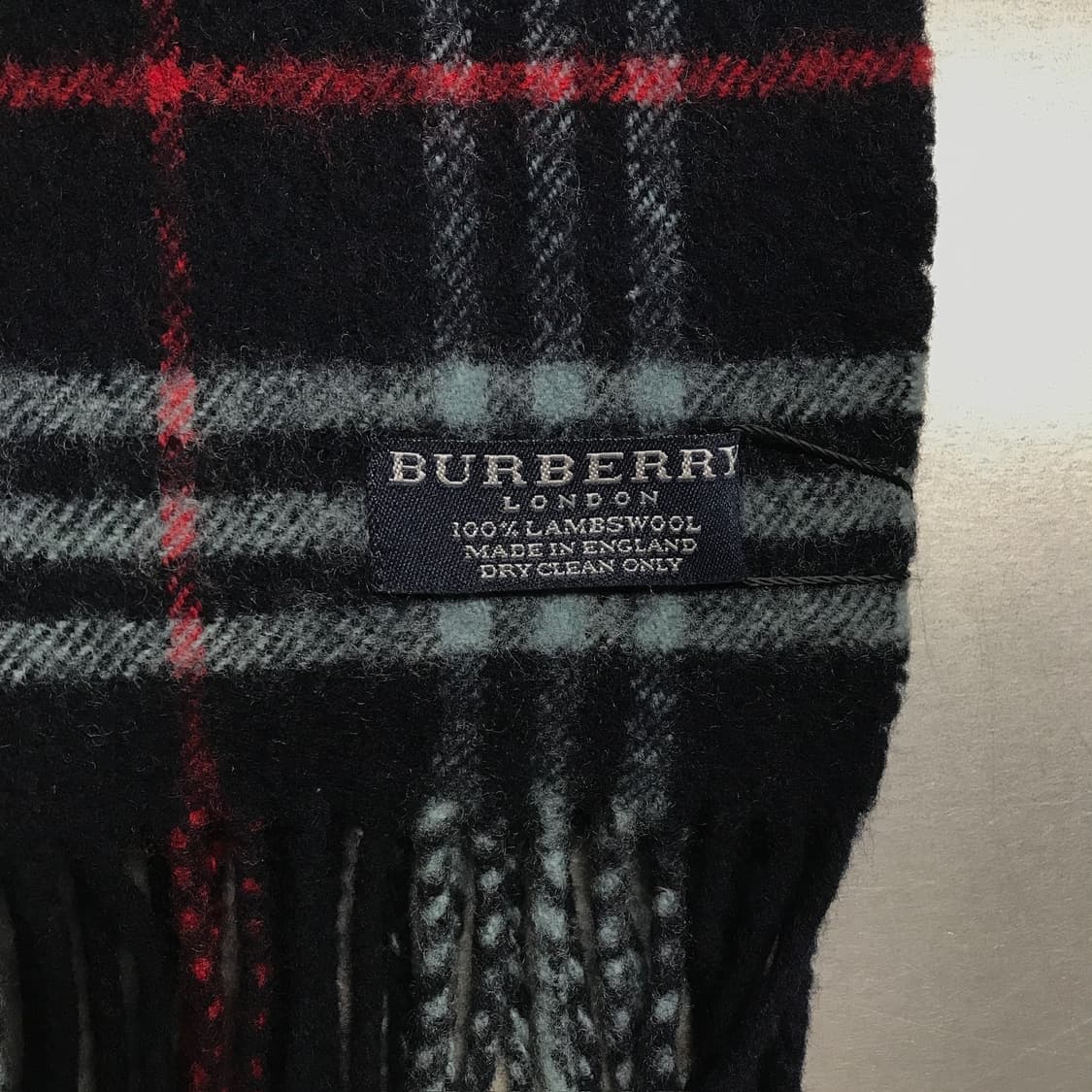 버버리 정품 램스울 머플러 네이비 상품이미지4