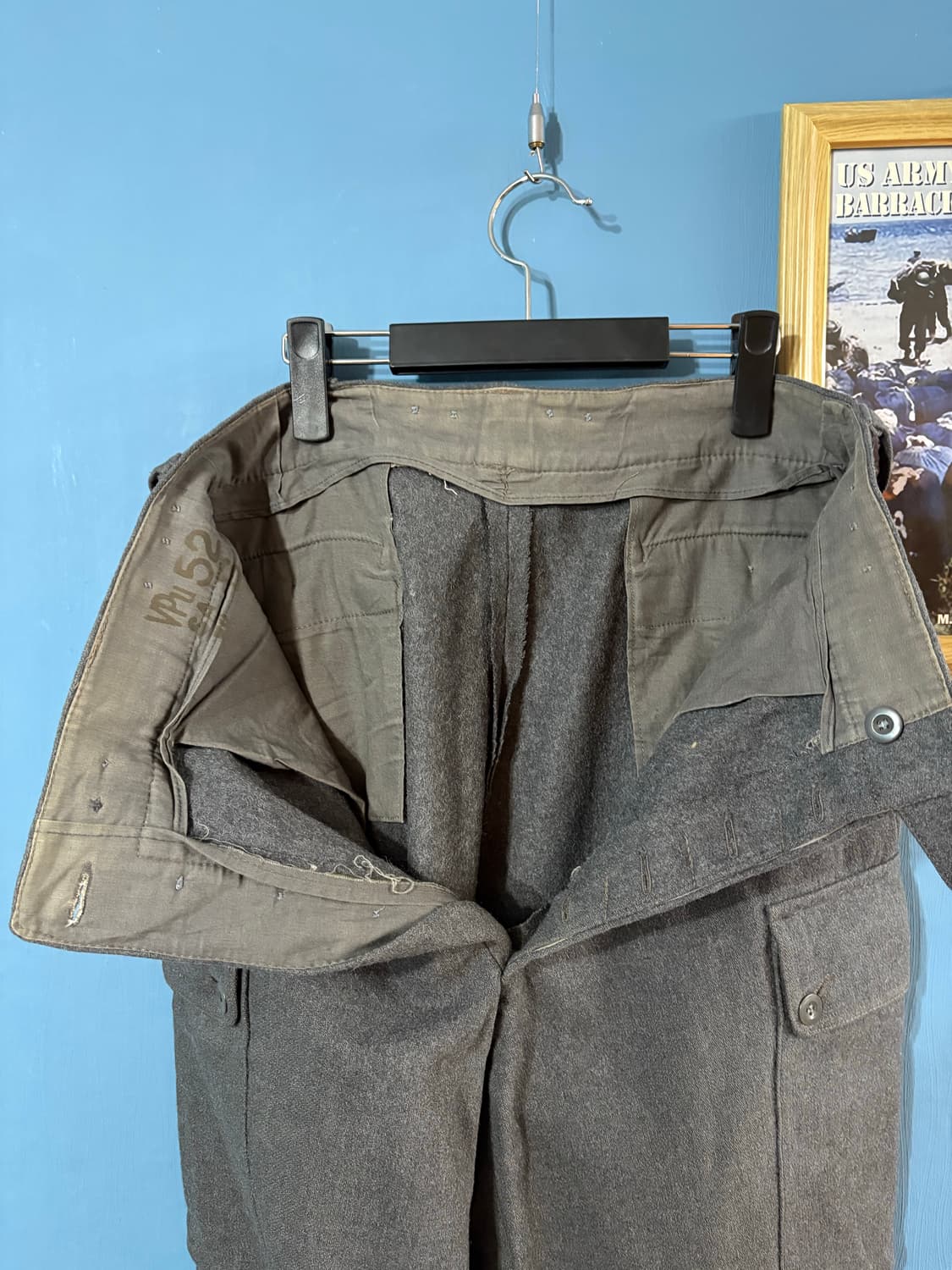 50’s Swedish army Gray Wool Cargo Pant. 상품이미지7