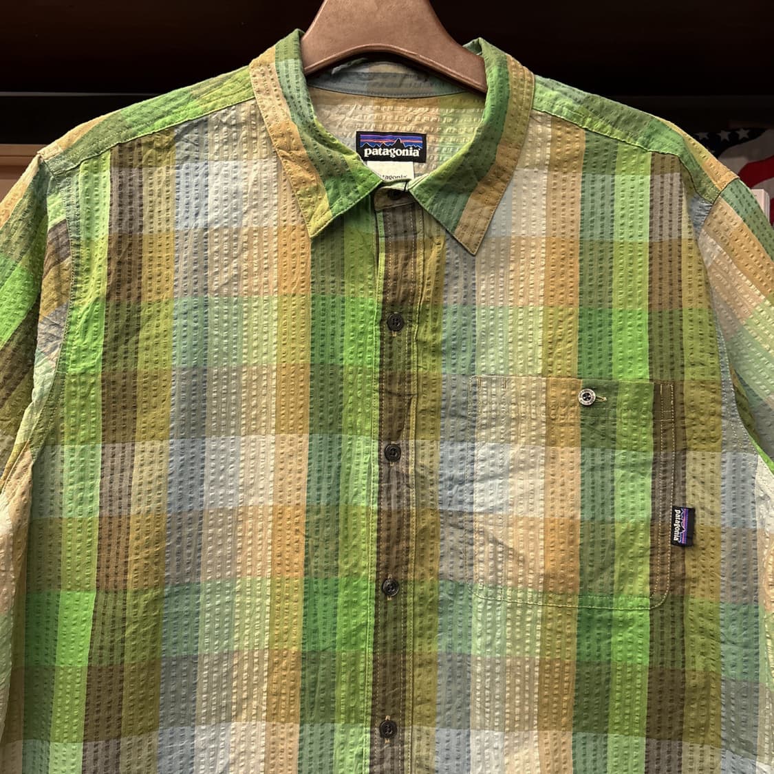 파타고니아 퍼커웨어 어스톤 그리드 체크 시어서커 셔츠 N1027 상품이미지3