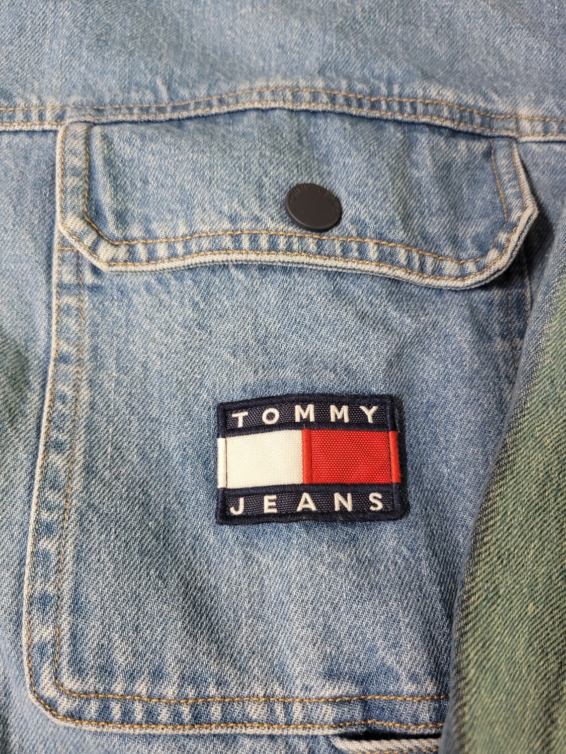 타미진스 백 프린팅 데님 초어 자켓 상품이미지3