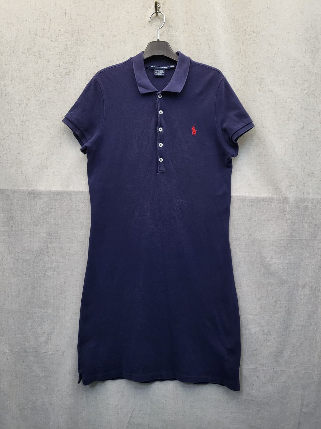 폴로 랄프로렌 네이비 반팔 카라 원피스 상품이미지1