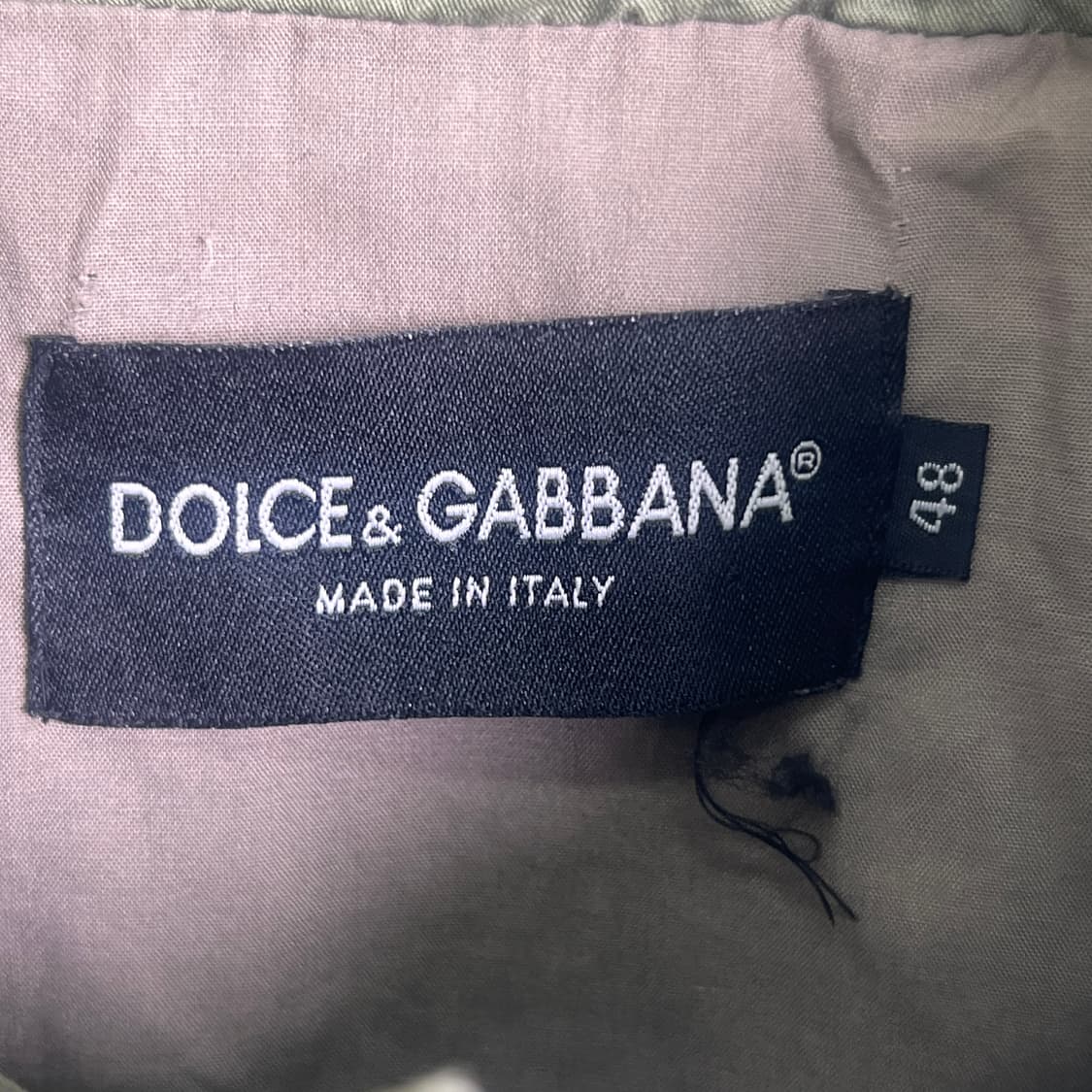 돌체앤가바나 카키 빈티지 밀리터리 야상 자켓 48 상품이미지3