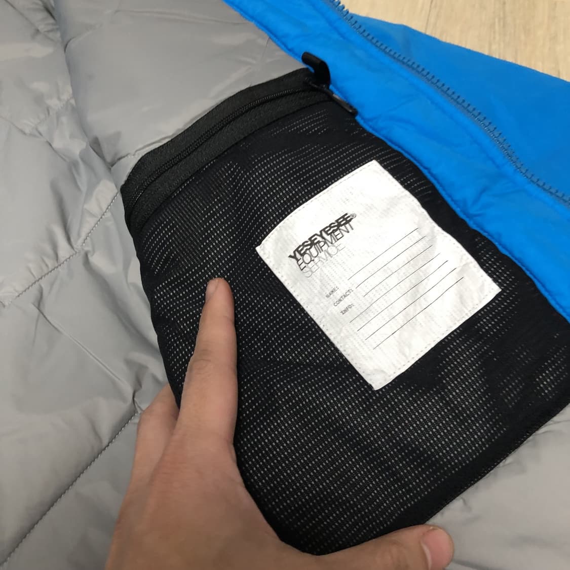 (S) 예스아이씨 YESEYESEE 프리마로프트 써멀 오버 점퍼 싸이언  상품이미지7