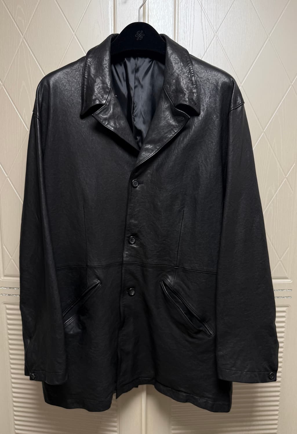 유스 / 워시드 레더 자켓 / M 상품이미지1