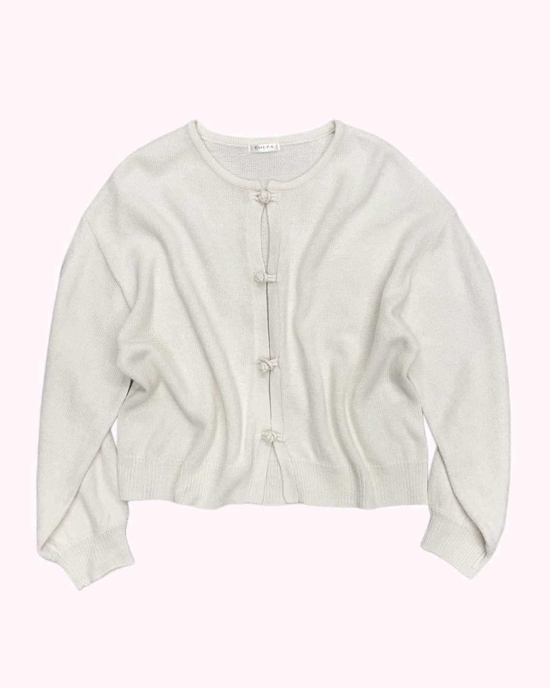 COLZA knot button knit cardigan 상품이미지2