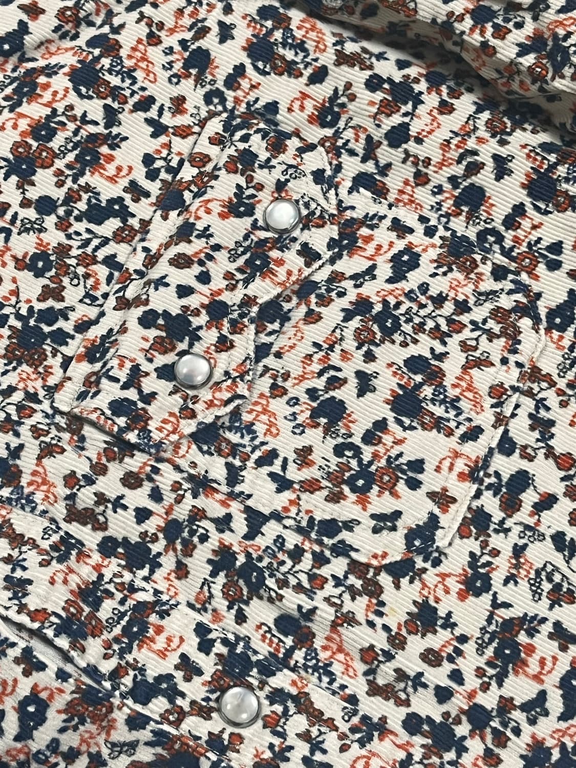 ropé picnic 플로럴 코듀로이 셔츠 상품이미지6