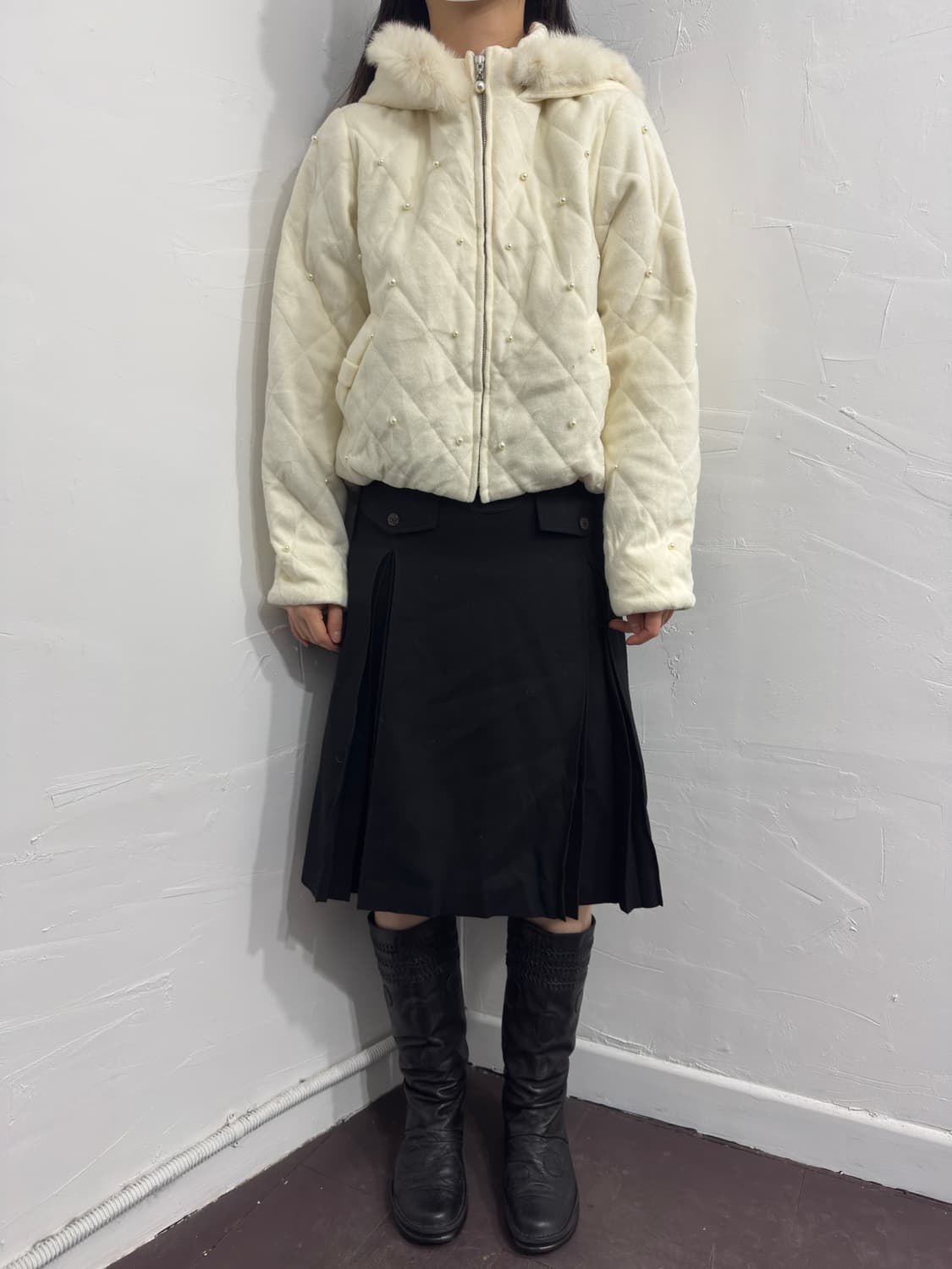 fur hood jacket 상품이미지2