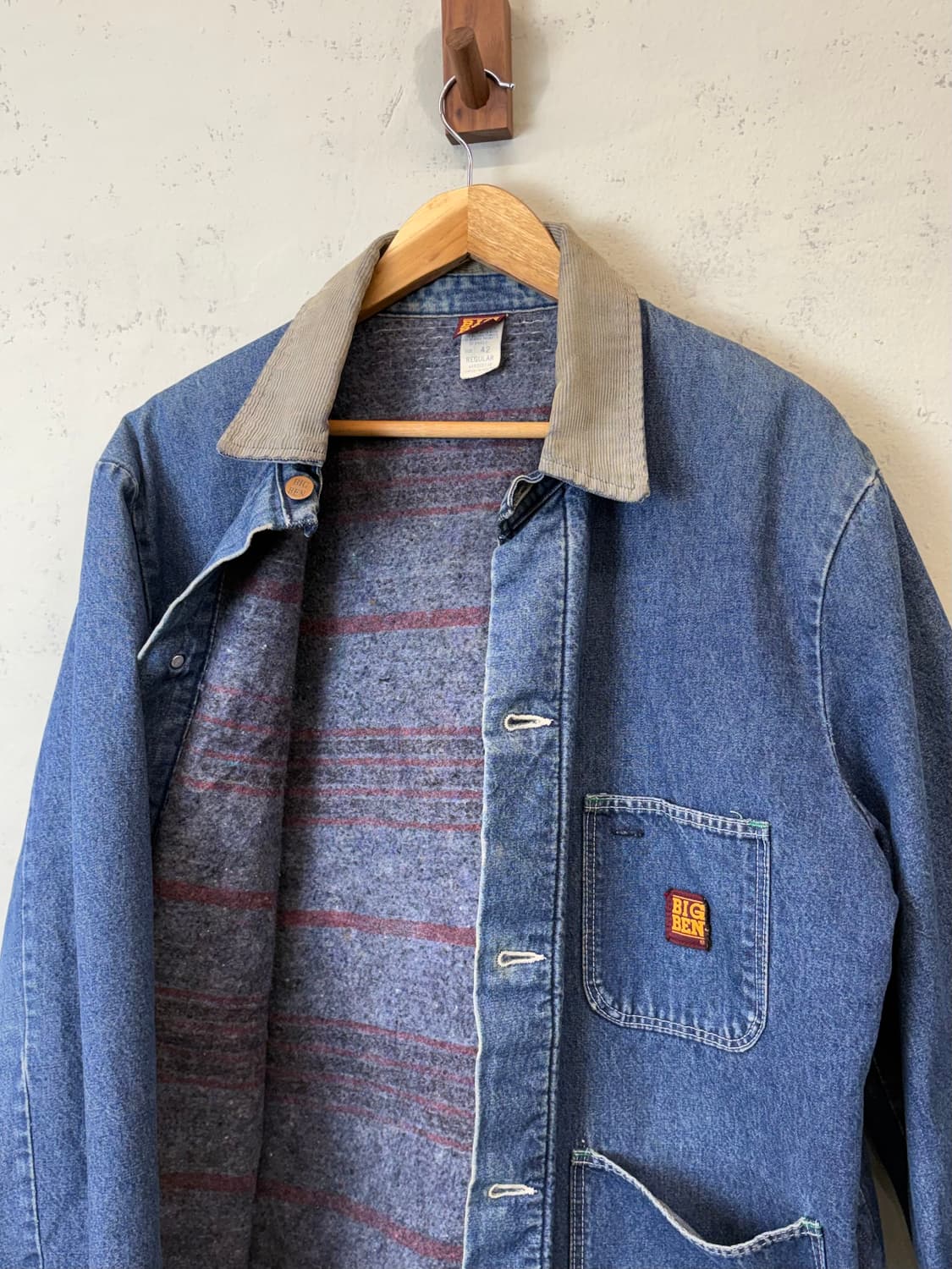 빅벤 랭글러 80s USA 데님 블랭킷 커버올 자켓 상품이미지2