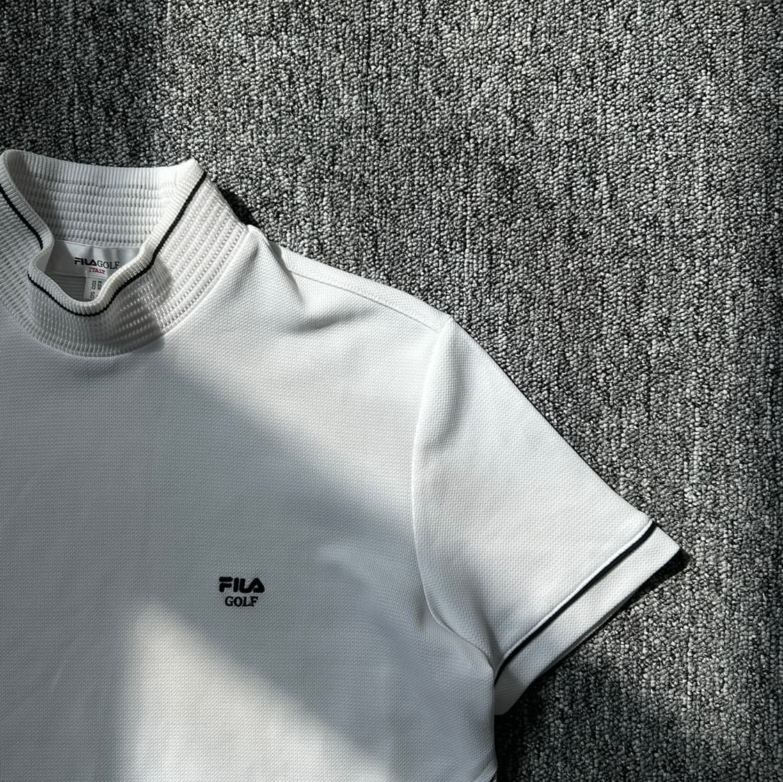 휠라 골프 하이넥 반팔티셔츠  상품이미지3