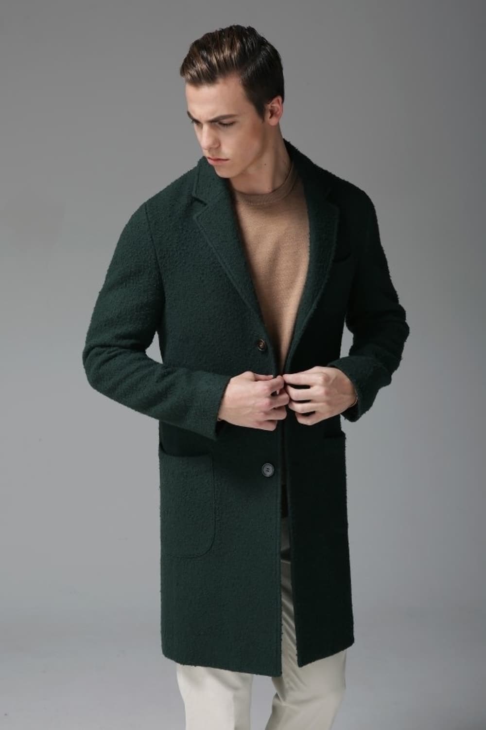 플라스크 카센티노 코트 그린 46 상품이미지3