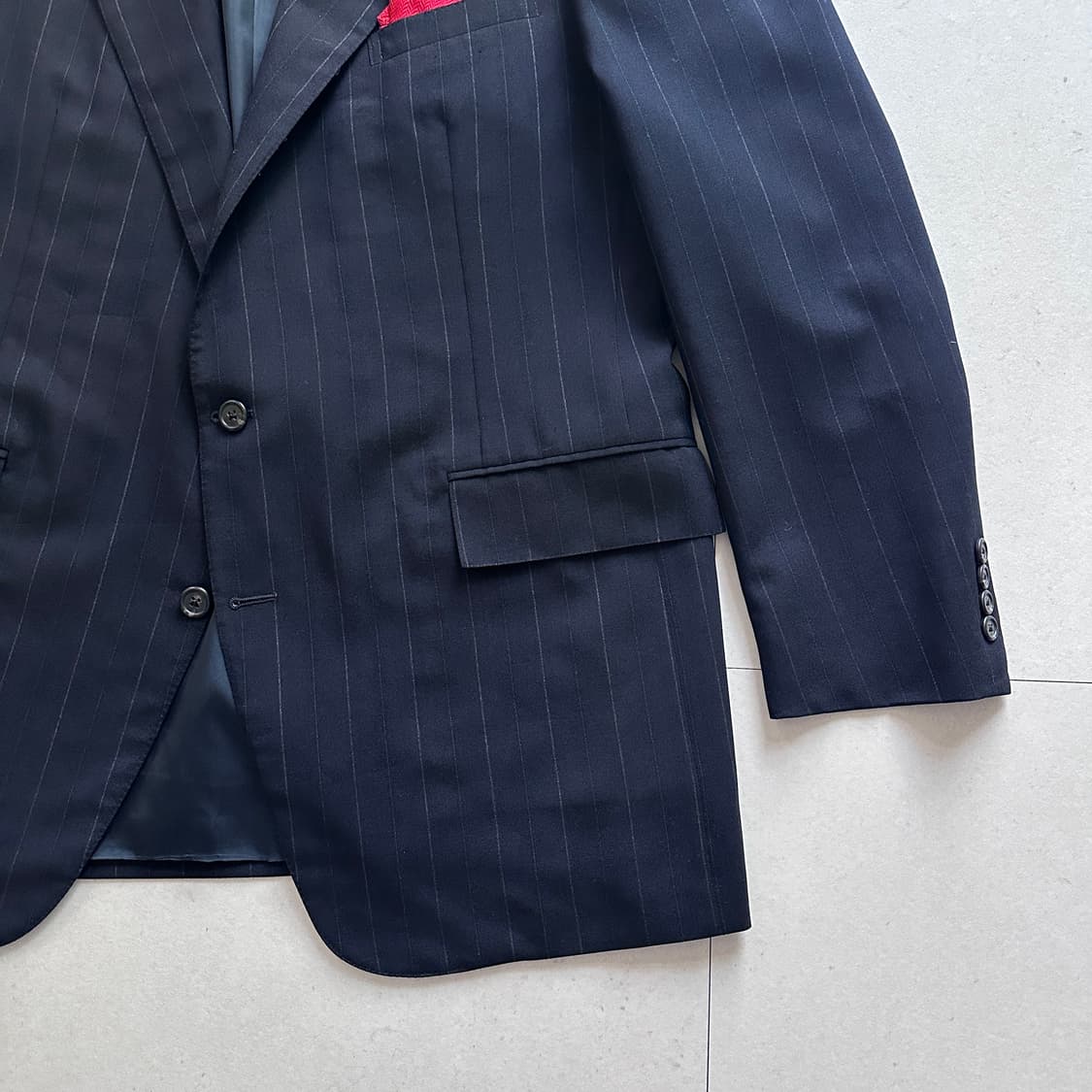 90s 폴로 랄프로렌  MADE IN USA 핀스트라이프 블레이져 자켓 상품이미지3