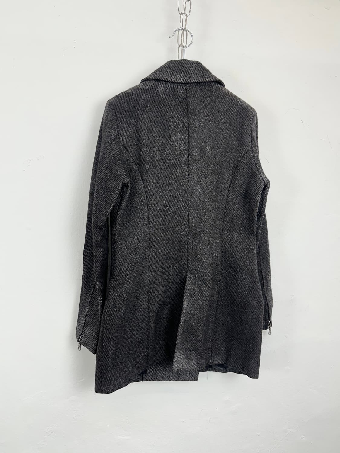 5351 pour les Femmes Asymmetric Zip Wool 상품이미지3