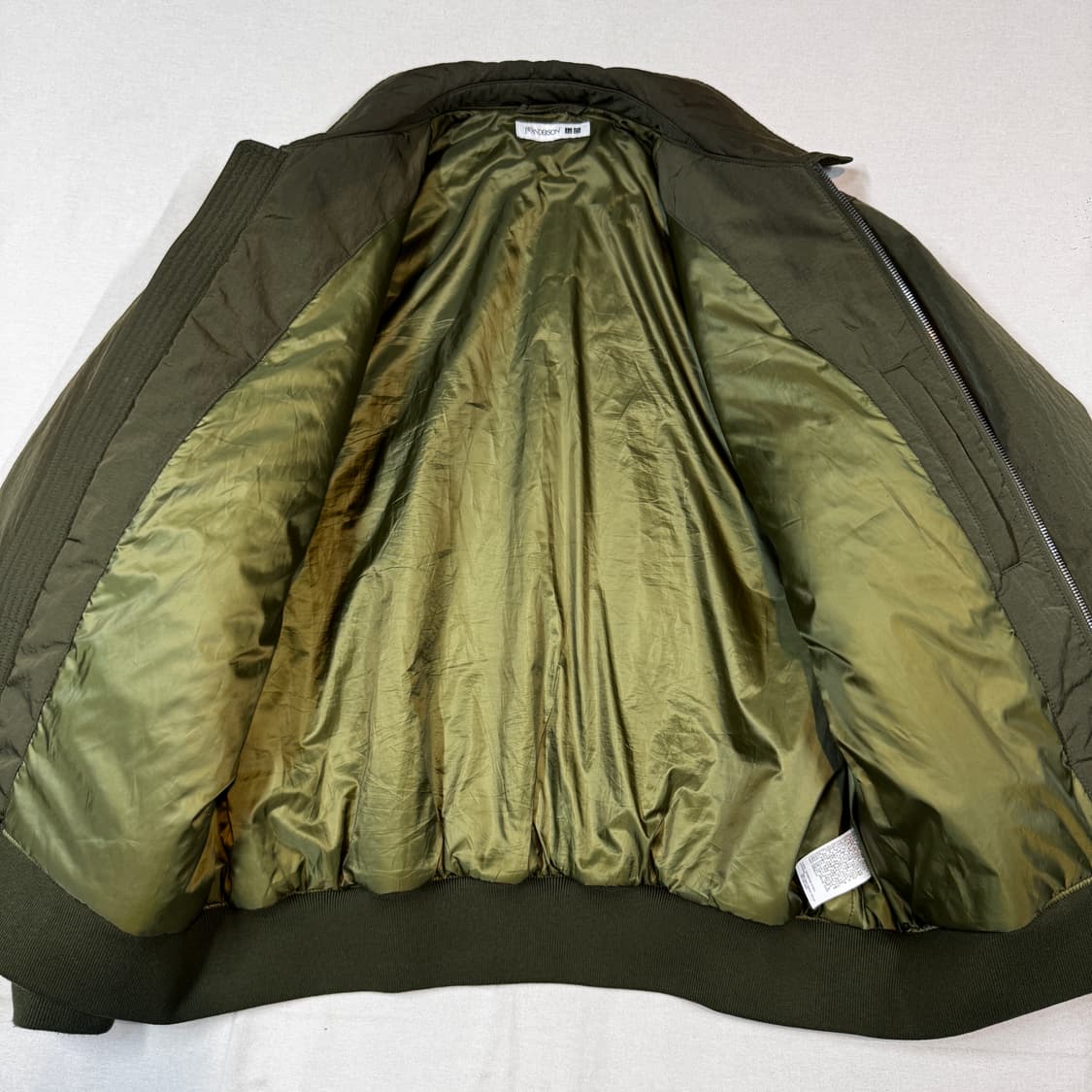 XL) 유니클로 JW ANDERSON 패디드 쇼트 블루종 자켓 올리브 상품이미지5