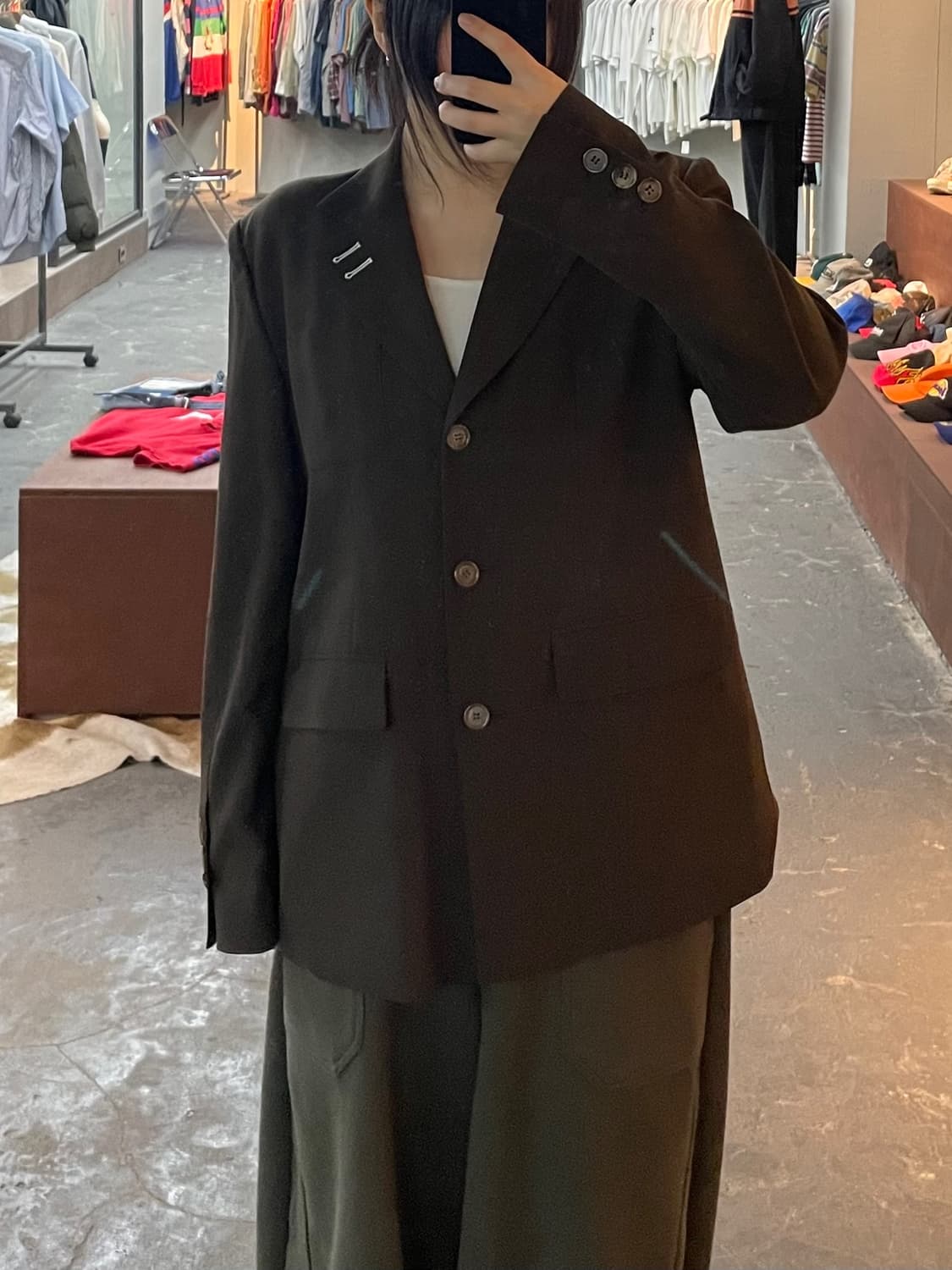 마뗑킴 브라운 블레이저 자켓 H2590 상품이미지1