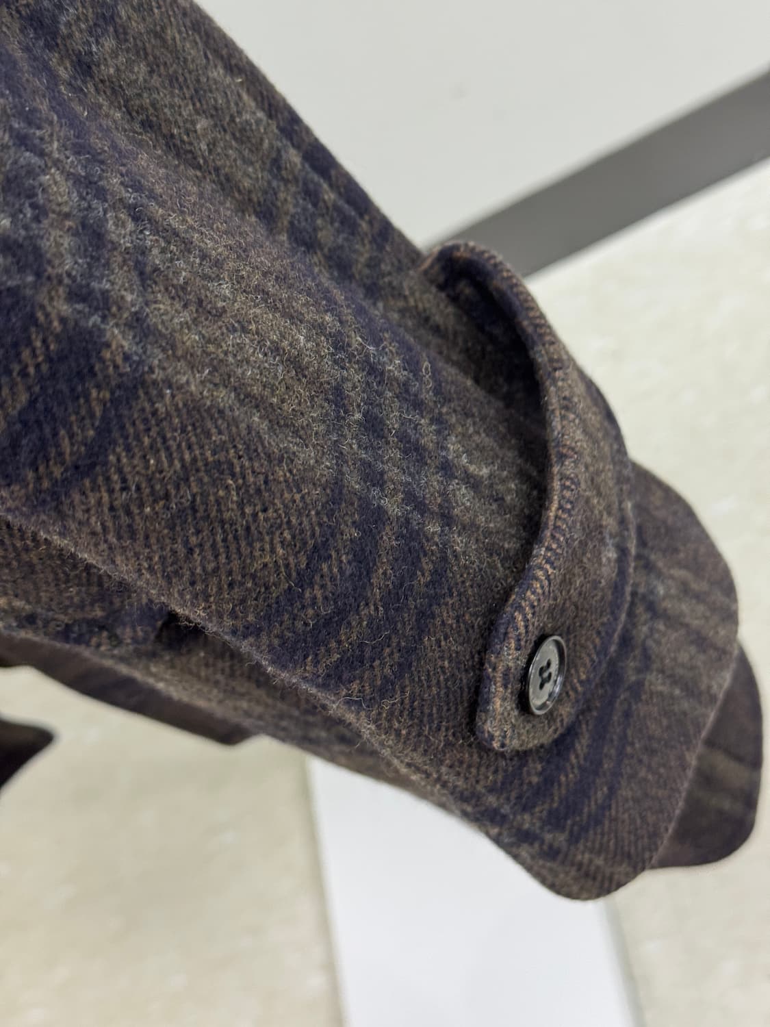 MVIO 체크 울 코트 105사이즈 상품이미지3