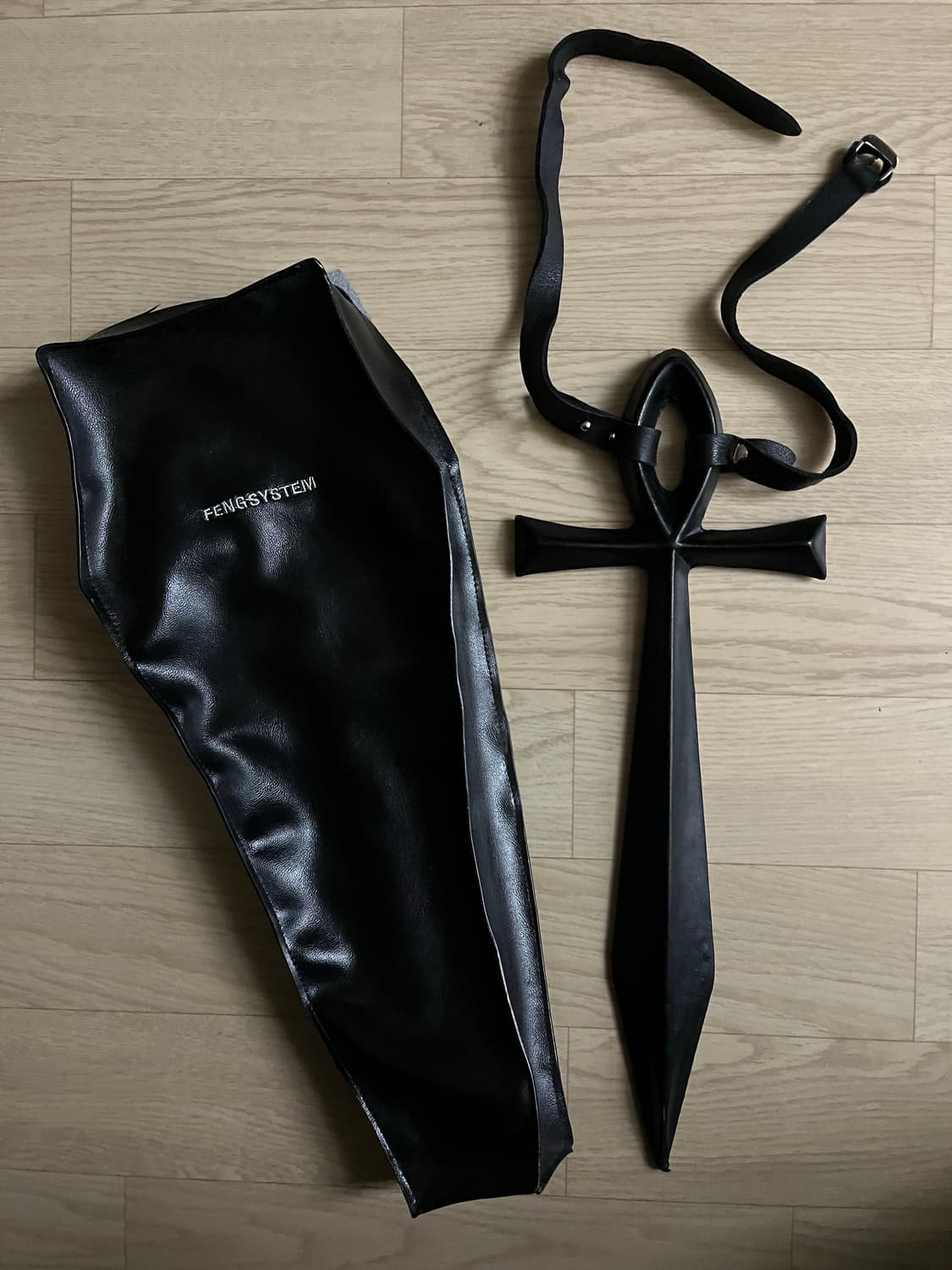 FENG REBORN LAMBSKIN LEATHER CRAVAT 상품이미지6