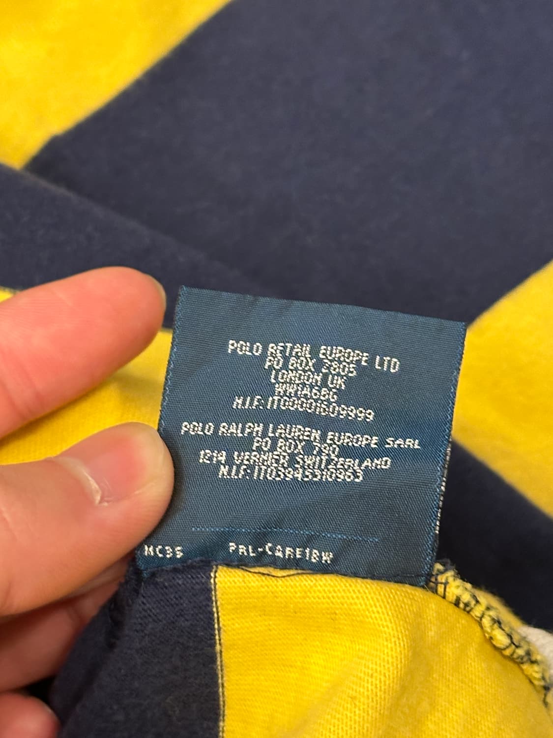 POLO 폴로 랄프로렌 스트라이프 럭비티 S~M 상품이미지6