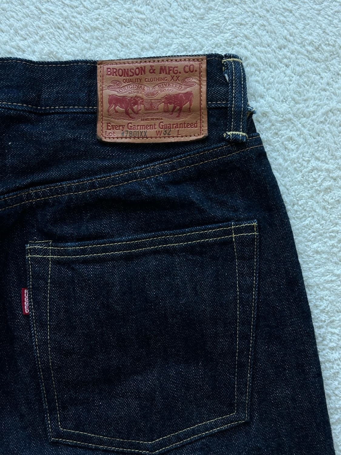 브론슨 47801XX 생지 데님팬츠 상품이미지6