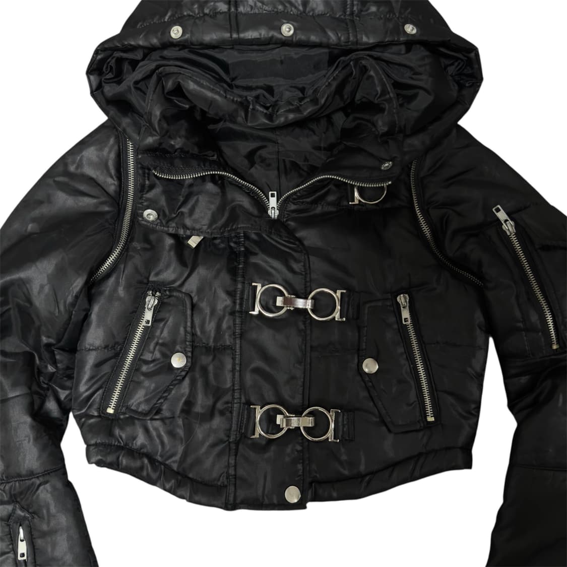 빈티지 크롭 패딩 상품이미지4