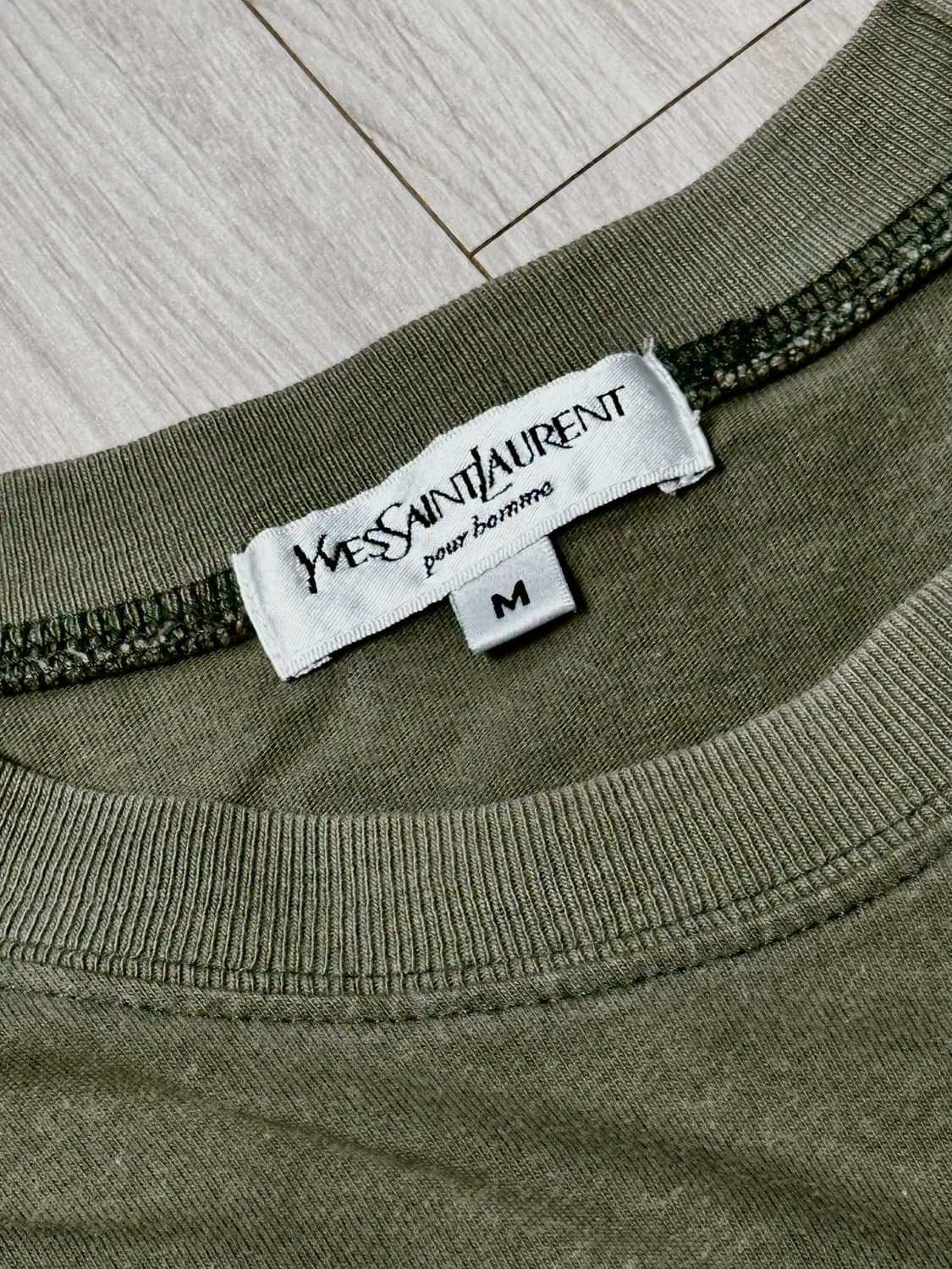 Ysl pour homme 90s 자수로고  t shirt (m) 상품이미지3