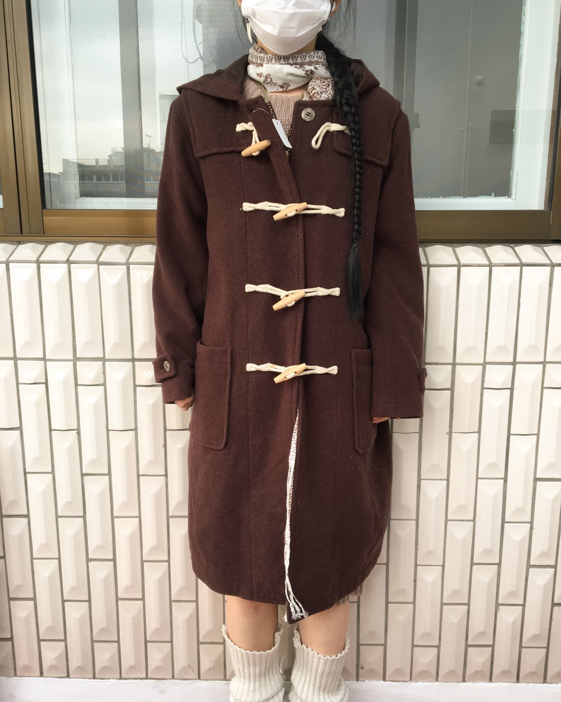 Duffle button hood coat 상품이미지1