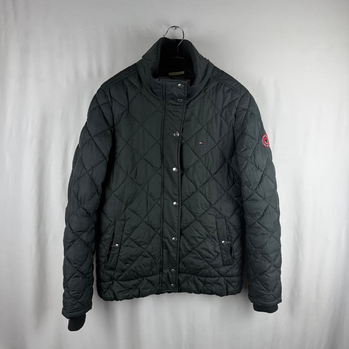 M) 타미힐피거데님 우먼스 퀼팅 패딩 자켓 차콜 상품이미지2