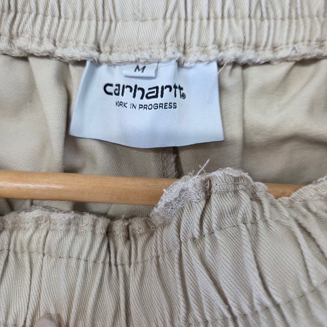 칼하트 PACCBET SCRIPT SWEAT 팬츠 베이지 M 상품이미지8