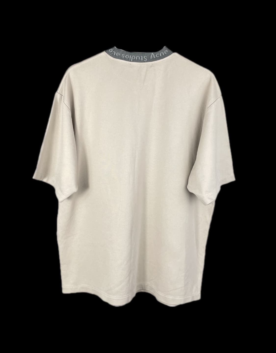 [S] 아크네 스튜디오 로고 리브 반팔 티셔츠 릴렉스 핏 상품이미지2