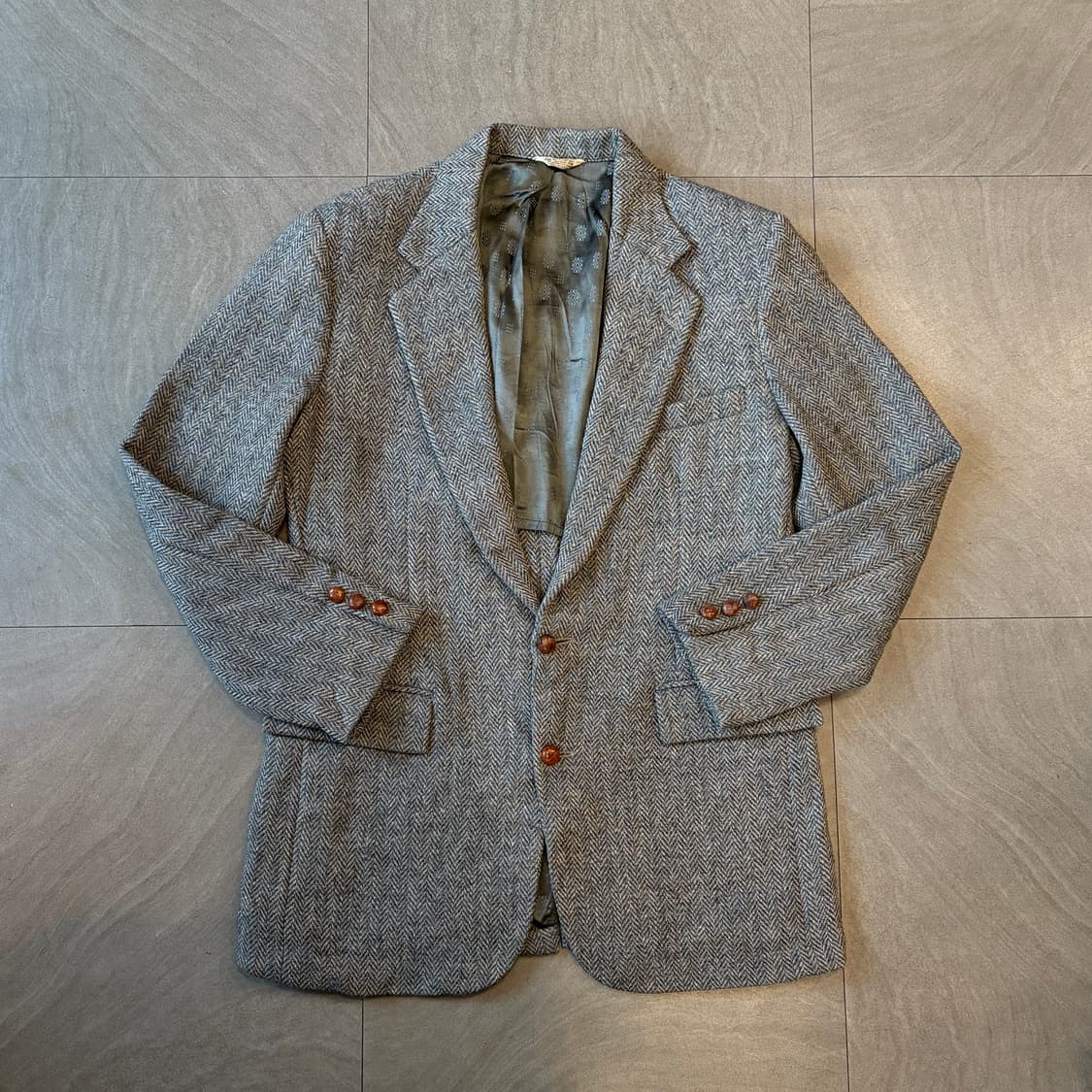 90s 90년대 미국 생산 해리스트위드 울 자켓 상품이미지1