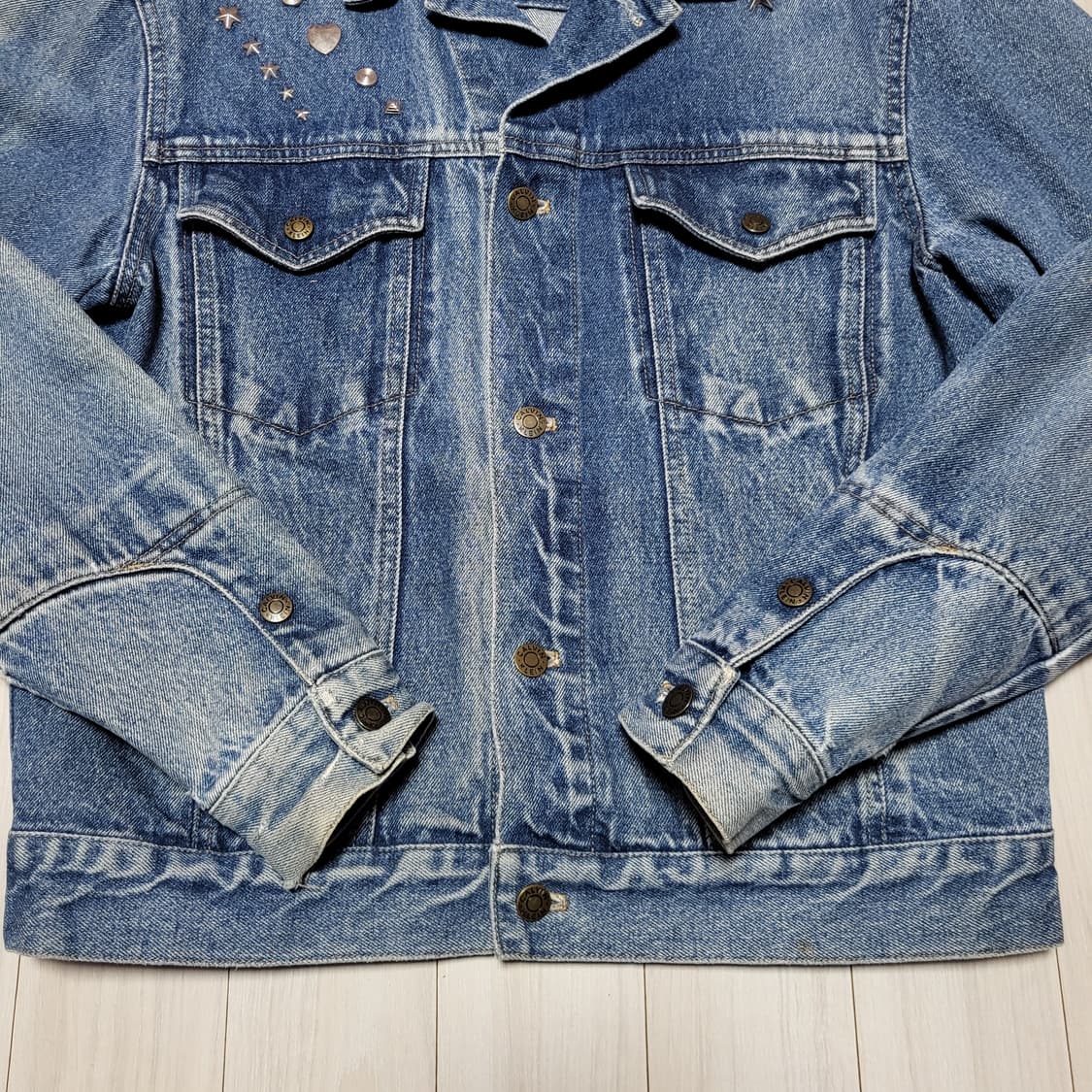 (M) Y2K CK 캘빈클라인 스터드 데님자켓 락시크 펑크자켓 상품이미지5