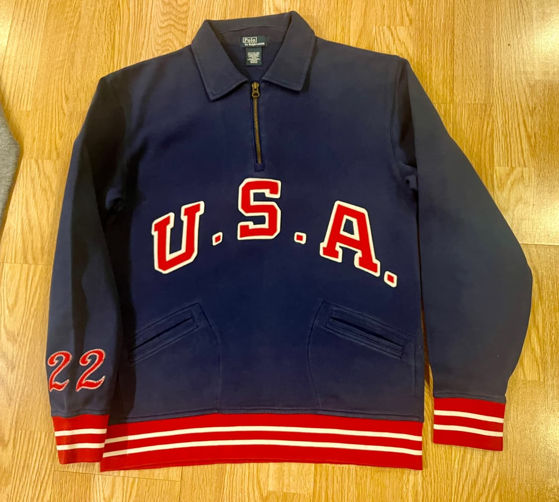 폴로 랄프로렌 USA 헬싱키 올림픽 스웻 맨투맨 상품이미지1