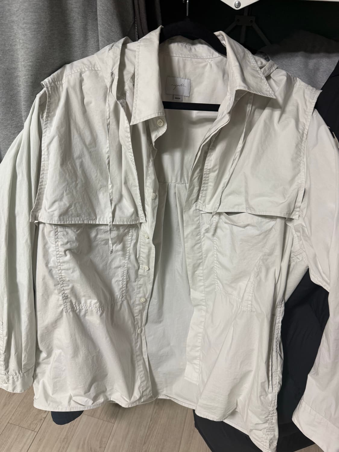 Youth Detachable Hooded Shirt M 상품이미지3
