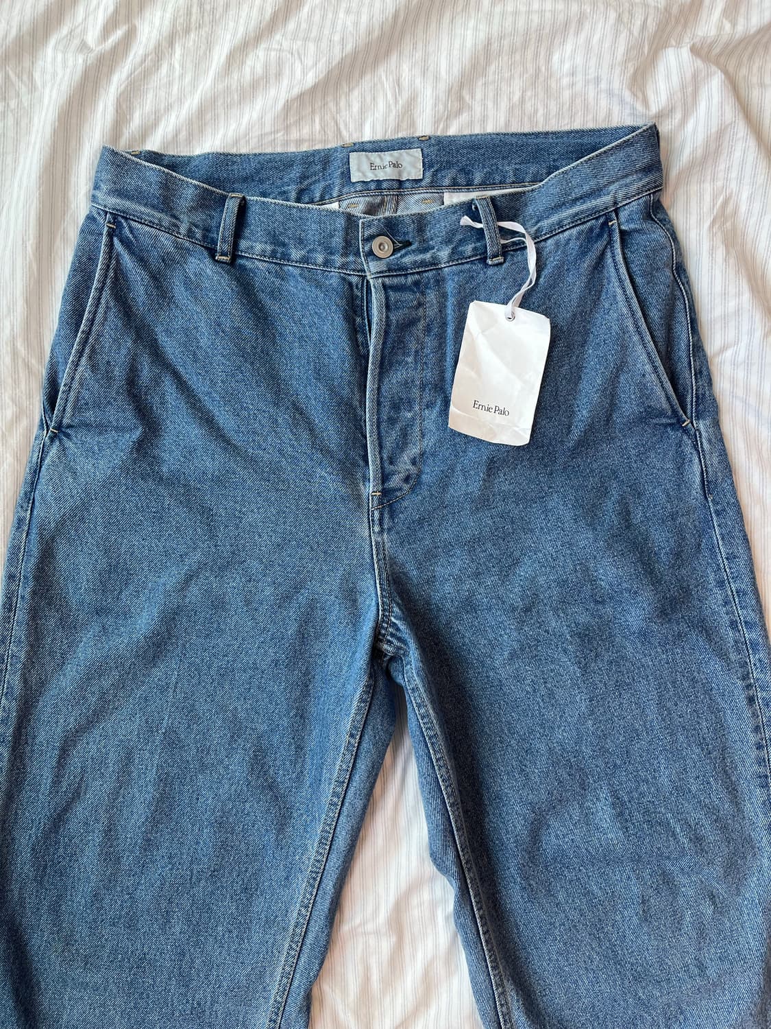 ERNIE PALO denim slacks, blue,48 상품이미지1