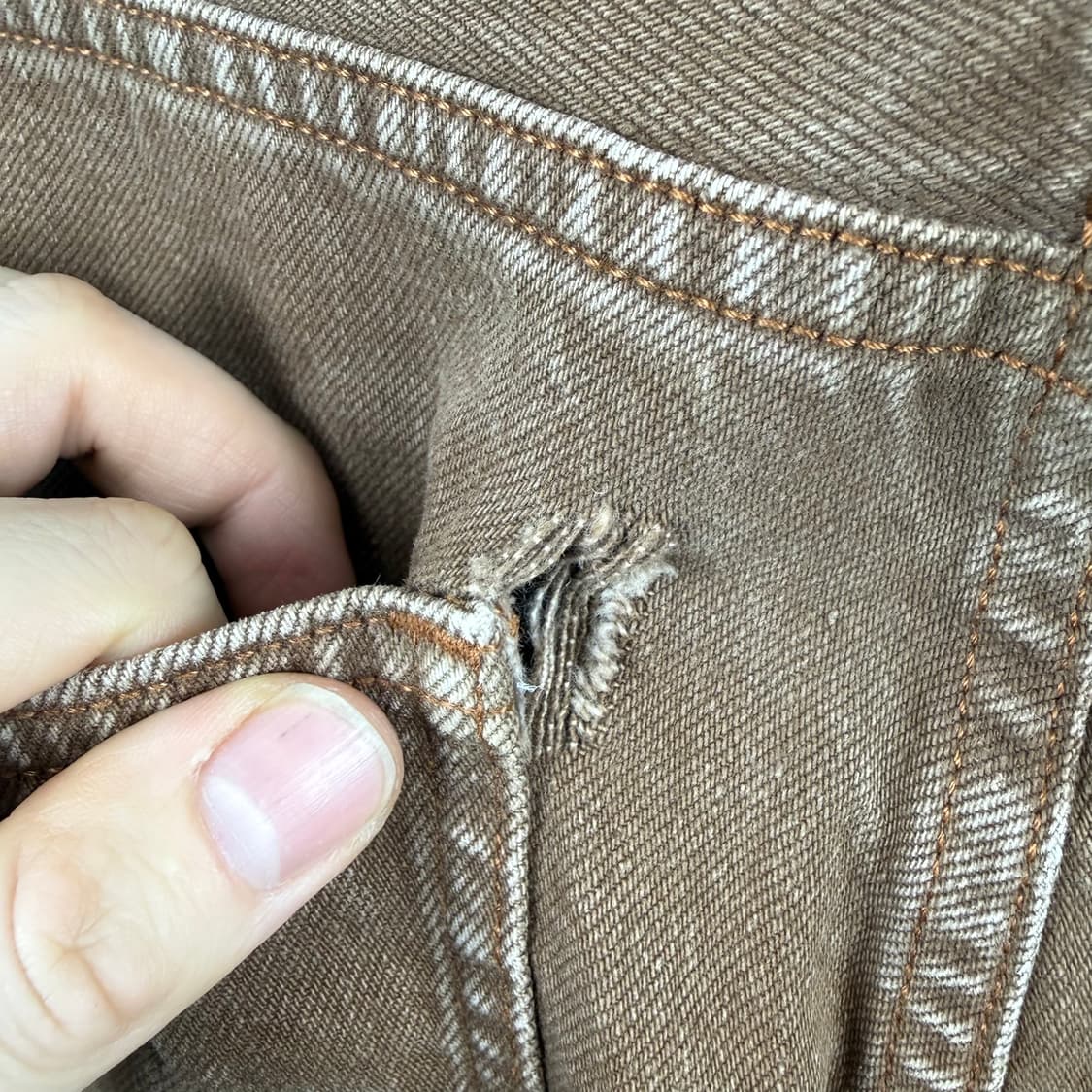 (28) 켈빈클라인 루즈핏 데님 팬츠 브라운 상품이미지6