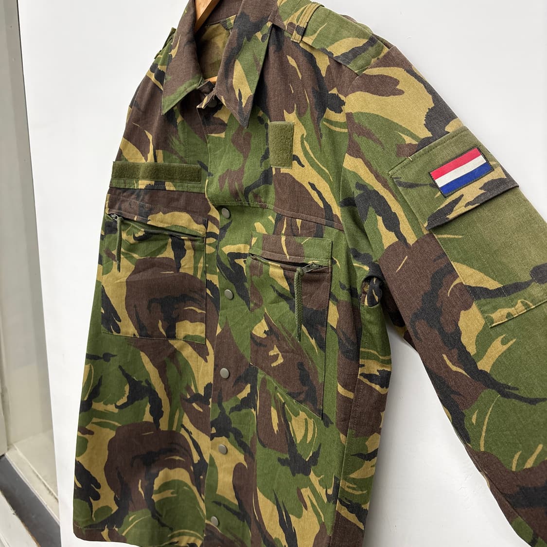 밀리터리 프랑스군 카모 야상 셔츠 자켓 남성 XL 상품이미지3